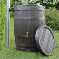 Exaco Vino 110-Gallon Rain Barrel with Planter Tray   